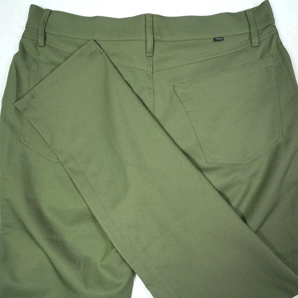 Polo Ralph Lauren Performance Mens 33x32 Olive Green 5-Pocket Slim Pants Stretch